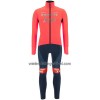 Set Fietsshirt Lange Mouw + Lange Koersbroek 2022 Trek-Segafredo Roze